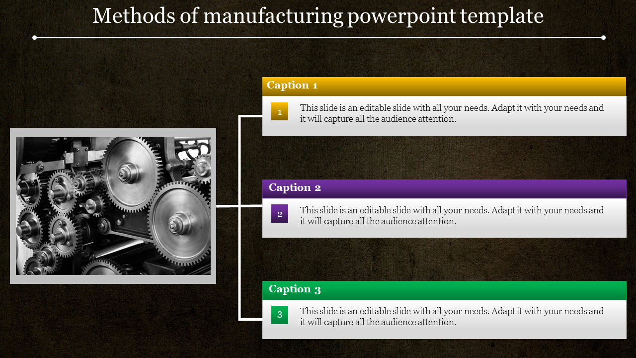 manufacturing powerpoint template-Methods of manufacturing powerpoint template